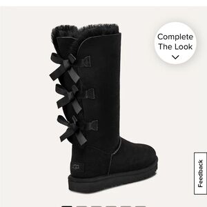 UGG Black Bailey Bow Tall II Boots